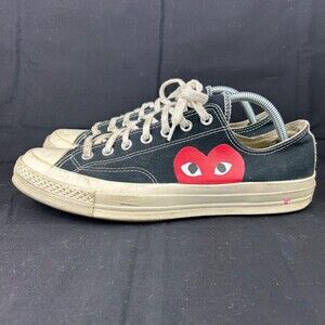 Converse All Star Chuck Taylor Comme Des Garcons CdG Play Low Top Sneakers Sz 10